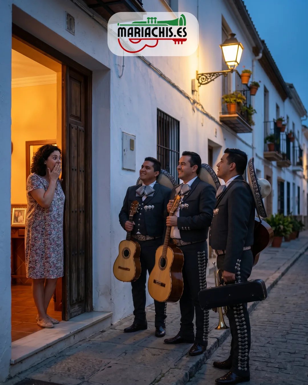 Persona enviando una solicitud de presupuesto de mariachis desde su móvil en casa